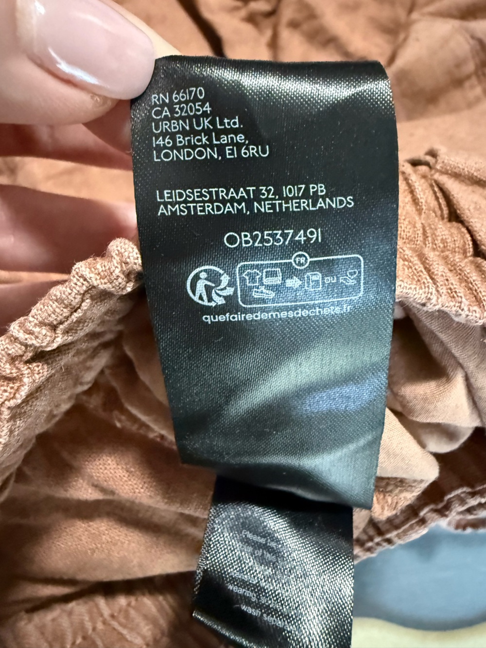 Free People Wide Leg Drawstring Pants in Rust - Picture 6 of 8